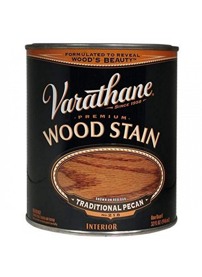 RUST-OLEUM Rust-Oleum, Quart, Traditional Pecan Varathane 211713H Premium Wood Stain 