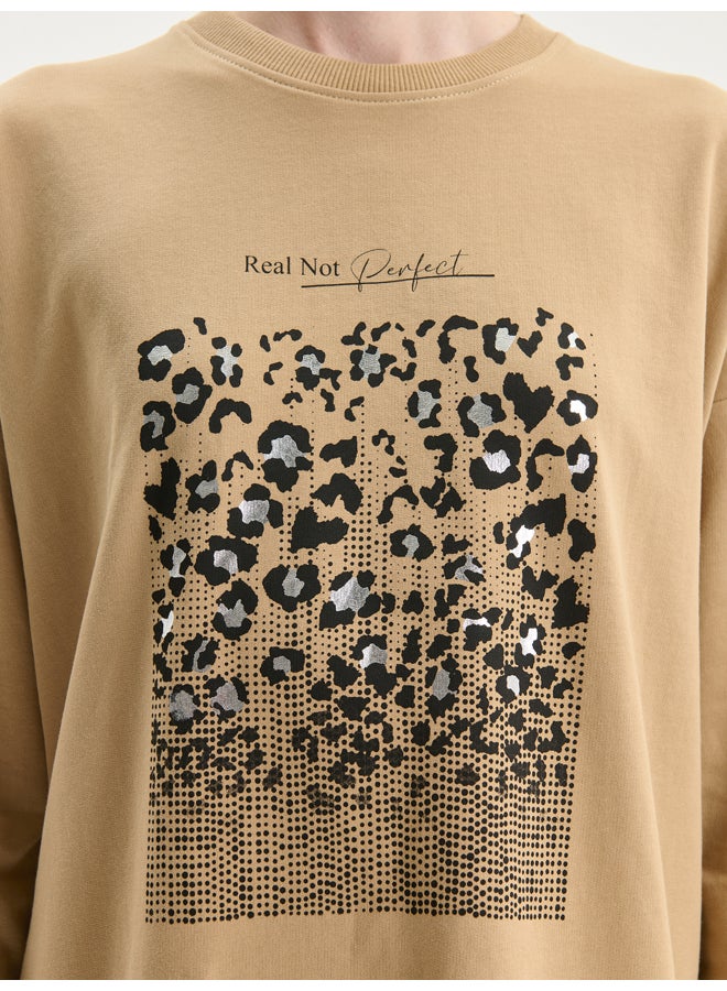 LC WAIKIKI Crew Neck Printed Women's Sweatshirt Tunic - Image 3