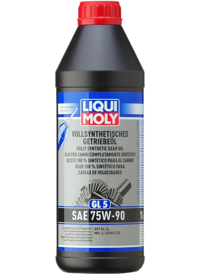 LIQUI MOLY Liqui Moly Fully Synthetic Gear Oil (GL 5) SAE 75W-90 1L - Black 