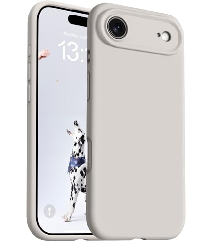 OTOFLY Magnetic for iPhone 17 Air Case,Compatible with Magsafe,Classic Liquid Silicone Mobile Phone Case,Integrated Camera Control Button,Anti-Scratch Microfiber Lining, Stone - Image 1