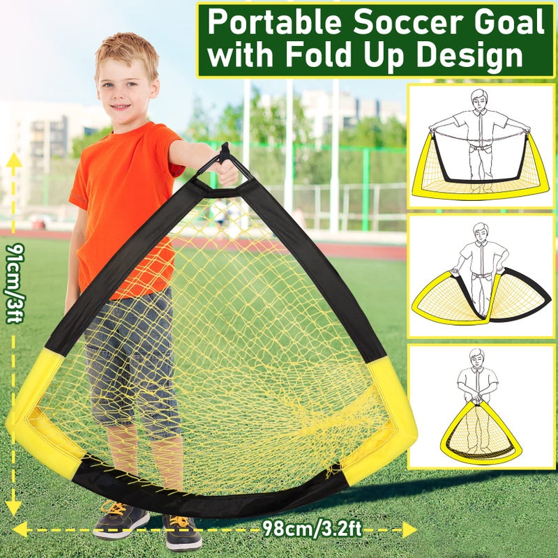 Happy Jump Soccer Goal Pop Up Foldable Soccer Net for Backyard 5'x3.6', 1 Pack - Image 4