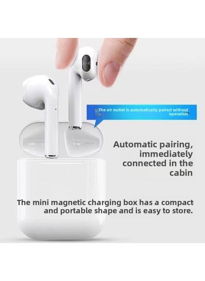Wireless Sports Bluetooth Headset High Sound Quality Binaural In-ear For Apple Android For Huawei OPPOvivo Universal-Color:White  - Image 2