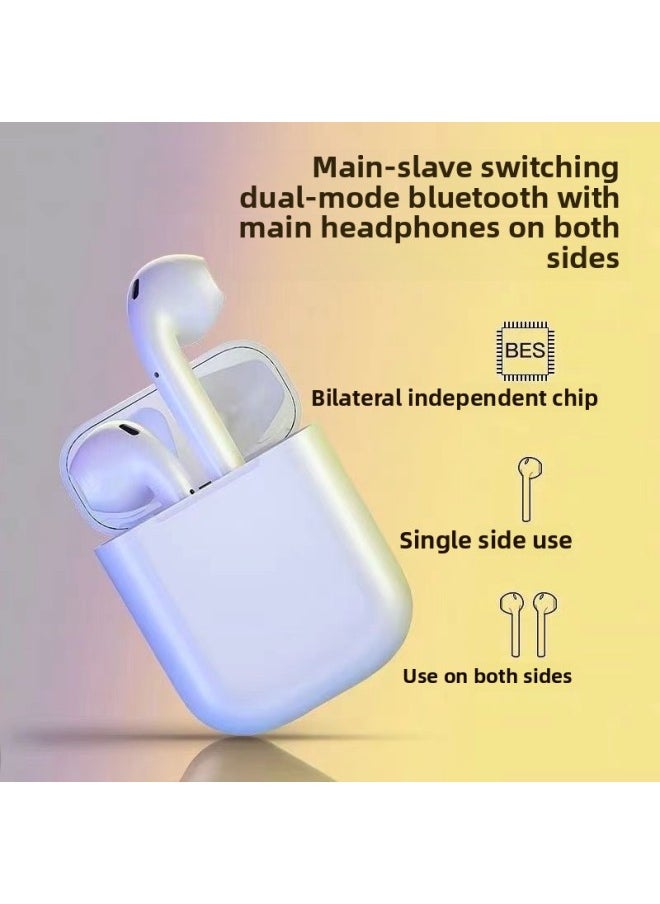 Wireless Sports Bluetooth Headset High Sound Quality Binaural In-ear For Apple Android For Huawei OPPOvivo Universal-Color:White  - Image 3