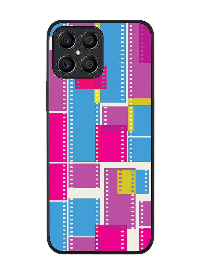 Stylizedd Rugged Black edge case for Honor X8 Slim fit Soft Case Flexible Rubber Edges Anti Drop TPU Gel Thin Cover - Film Strips - Image 1