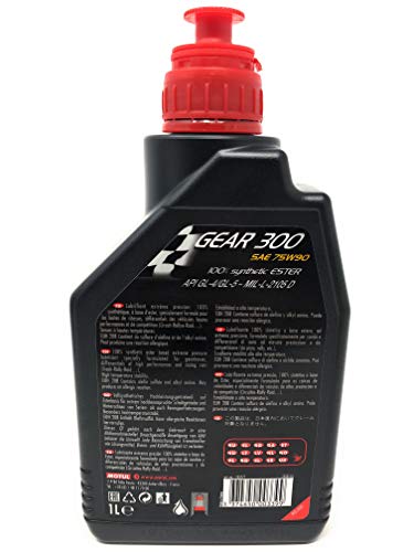 Motul 105777 GEAR 300 75W90 100% Synthetic Gear Tans Diff Oil (2 Liter) 2 Pack - Image 3