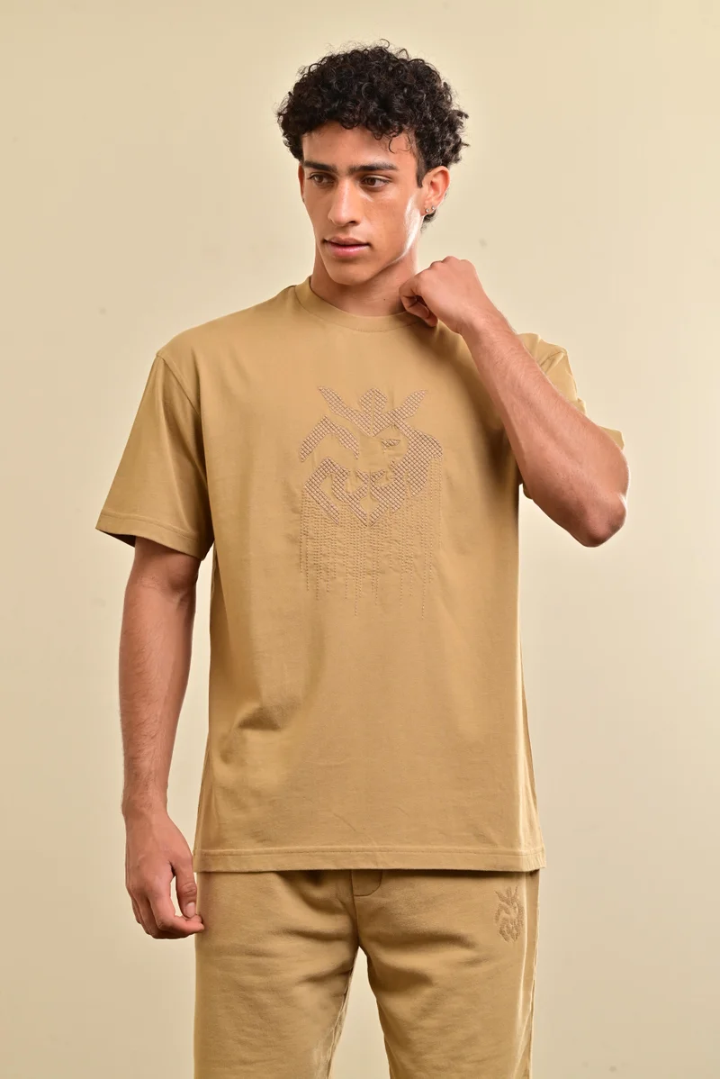 Esso5  Bleeding Logo Oversized Tee for Men | Best Price UAE