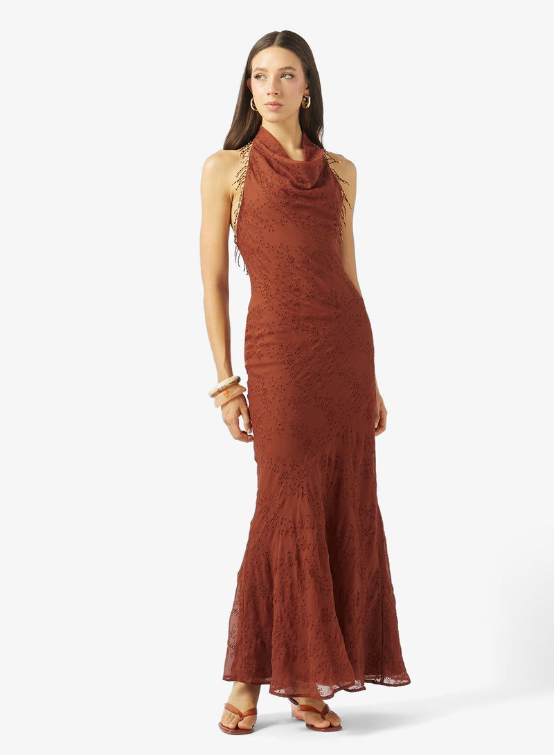 TOPSHOP Broderie  Woven Dress - Image 1
