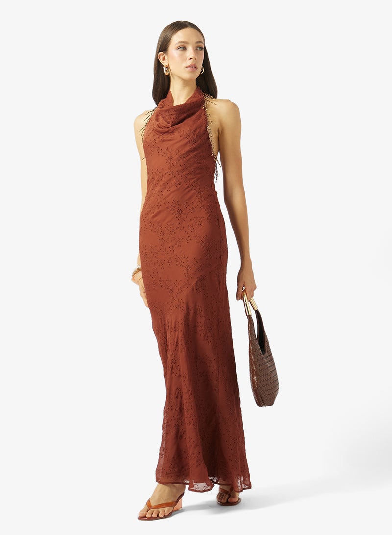 TOPSHOP Broderie  Woven Dress - Image 4