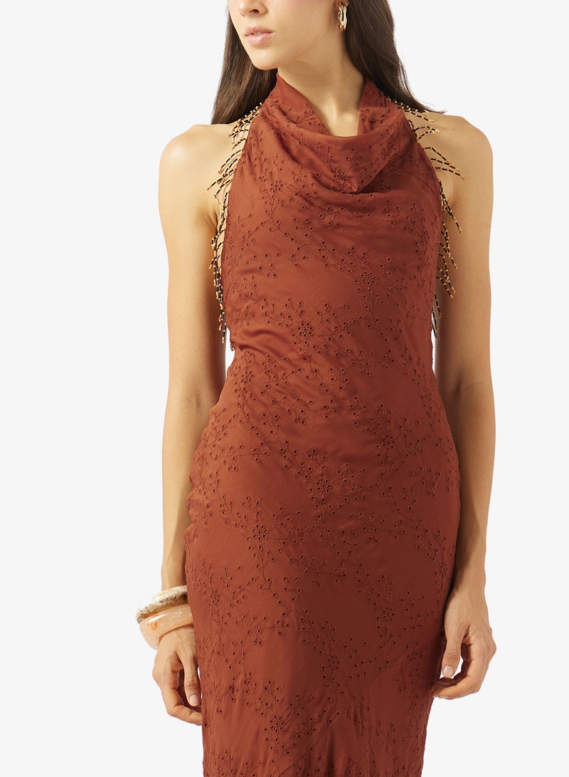 TOPSHOP Broderie  Woven Dress - Image 3