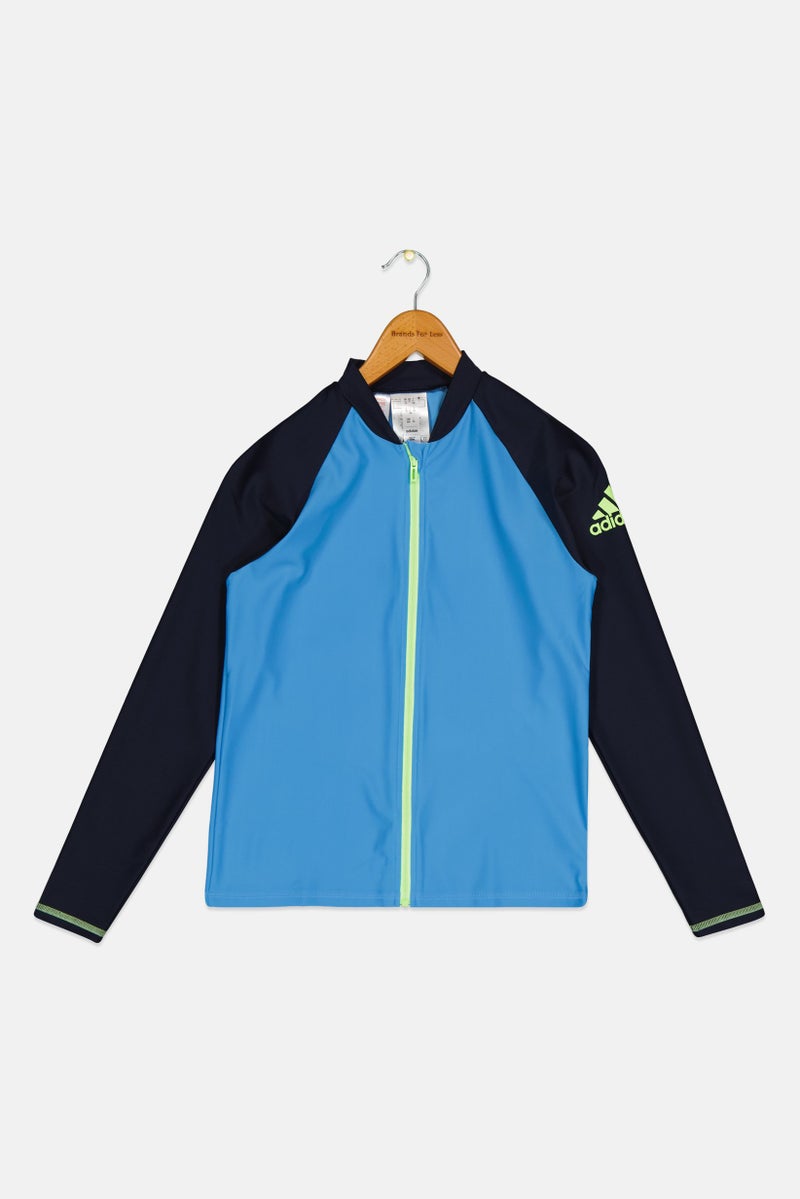 Adidas Kids Boy Sportswear Fit Long Sleeve Outdoor Jacket, Multicolor - Image 1