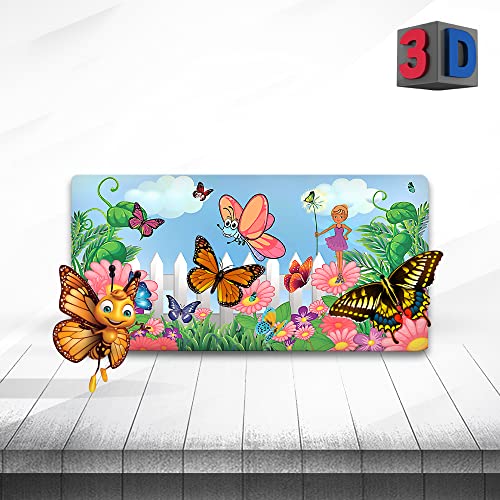 Ultra 3D Multipurpose Stylish Fridge Magnets for Refrigerator of Cartoon Magical Fairy Butterfly Flowers Theme - Image 4
