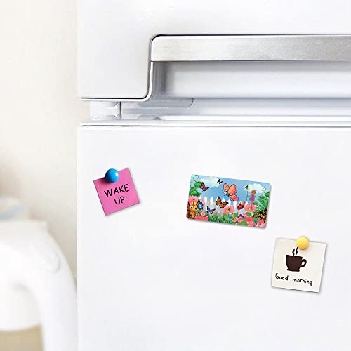 Ultra 3D Multipurpose Stylish Fridge Magnets for Refrigerator of Cartoon Magical Fairy Butterfly Flowers Theme - Image 3