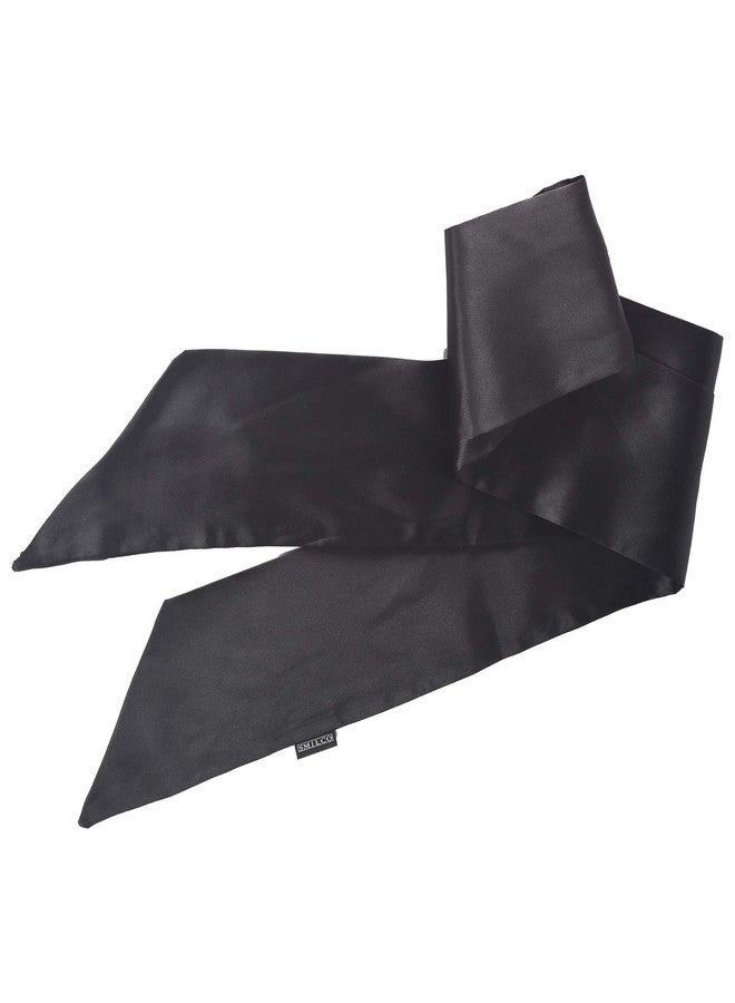 Bevisun 2Pcs Satin Edge Laying Scarf Scarves For Women'S Hair Laying Scarf For Lace Front Wig Non Slip Hair Wrap Wigs Grip Band For Yoga Makeup Facial Sport (Black2Pcs) - Image 2
