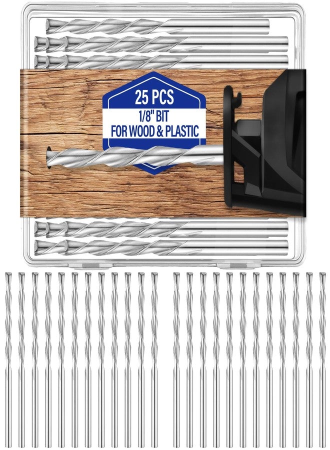 تونديامو مجموعة من 25 قطعة من رؤوس التوجيه الحلزونية المقطوعة لأعلى من تونديمو، ساق 1/8 بوصة ورؤوس حفر خشبية بقطر 1/8 بوصة لقطع الخشب البلاستيكي والكربيد، وحفر الفتحات، والنقش - Image 2