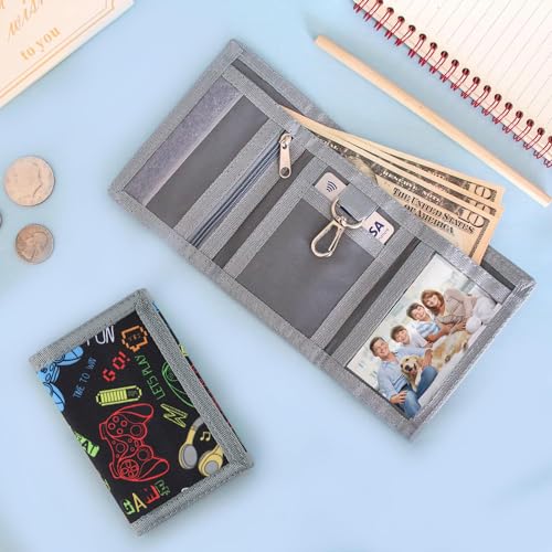 Lamiza Kids Wallet for Boys & Girls - Gamer Wallet with Coin Pocket, Ages 4-12 for Christmas/Birthday Gifts - Image 2