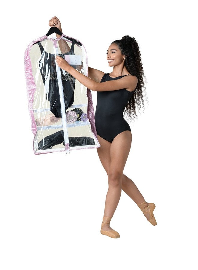 Danz N Motion Pink Glitter Garment Bag B22514PK - Image 4