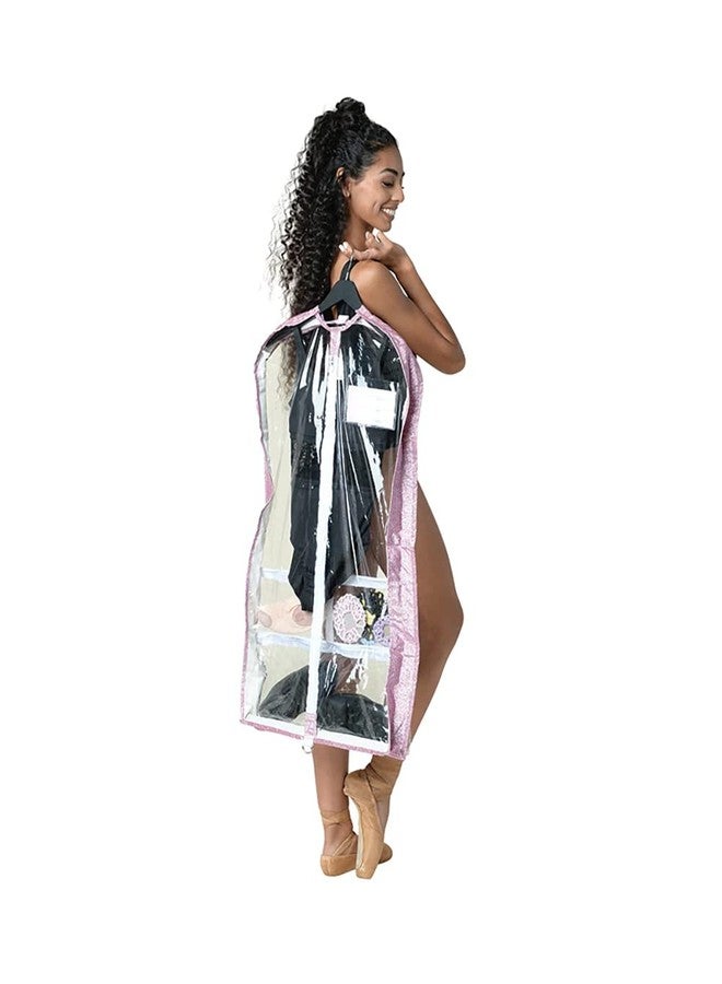 Danz N Motion Pink Glitter Garment Bag B22514PK - Image 2