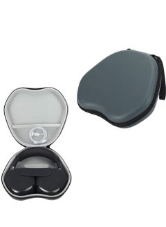 Hard Case  for Airpods Max Headphones, Carrying Case Storage Travel Case Fashion PU Case Wireless Headphones EVA Storage Case Protective Case Cover (Gray)