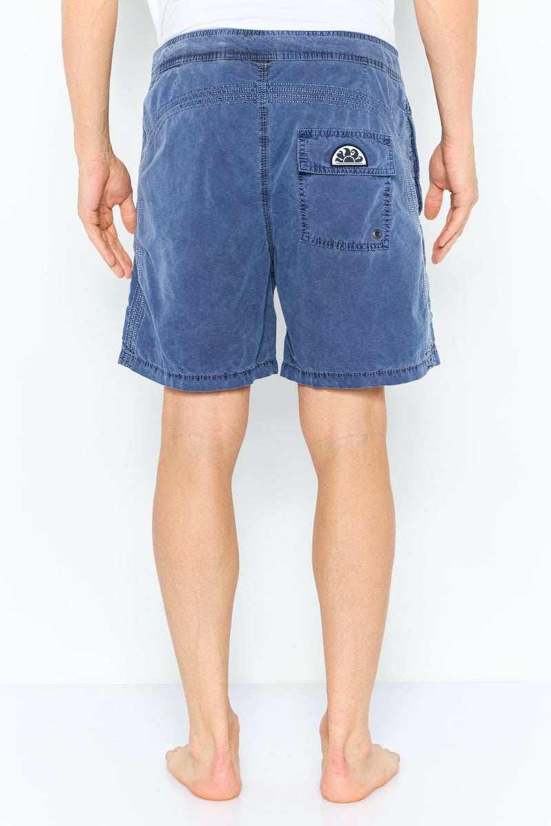 Sundek Men Washed Shorts, Blue - Image 3