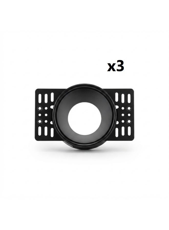 جني لايت سبوت فارغ  فرملس مدور كونو اسود جنى لايت CH-3016 عدد 3 - Image 1