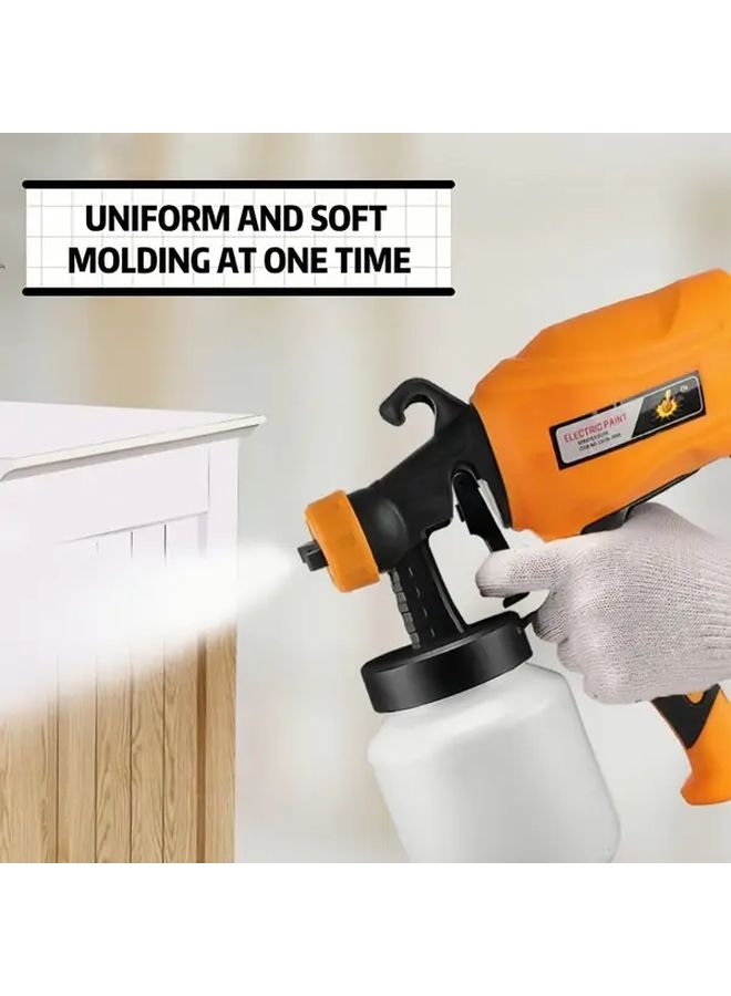 Electric Paint Sprayer Hvlp With 2 Nozzles 30 Oz Capacity 3 Spray Patterns For Diy Home Projects Indoor Outdoor Painting And Furniture Refinishing - Image 1
