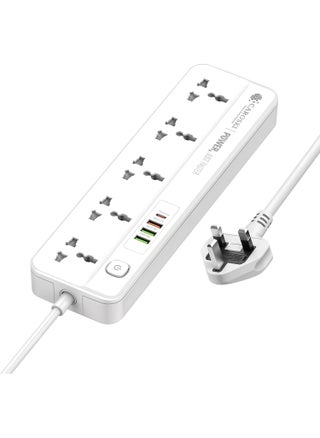 Power Extension Cord 5 AC Outlets, Smart Power Strip WIFI Extension Plug with 4 USB Ports and 1 DP Surge Protector - pzsku/Z45BC707633A1E8CFE698Z/45/1750706880/404ab8a6-fb74-4655-bc5b-6af430d9a765