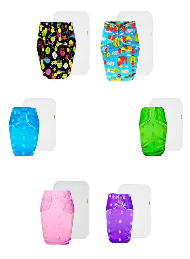 حفاضات دمبلدو القماشية الممتازة مع حشوة قطنية (عبوة من 6) | ناعمة ولطيفة | قابلة لإعادة الاستخدام والغسل | سهلة التنظيف | موثوق بها من قبل الأمهات | من 3 أشهر إلى 3 سنوات | مناسبة للجنسين - Image 1