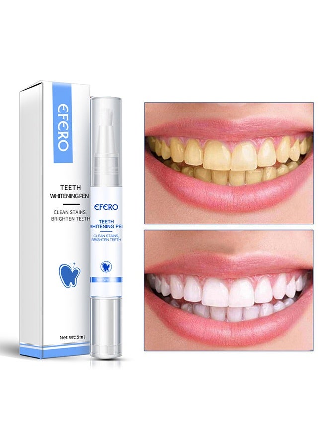 efero Teeth Whitening Pen Cleaning Serum Remove Plaque Stains Dental Tools Whiten Teeth Oral Hygiene Tooth Whitening Pen Effective Transparent White Teeth Tooth Whitener Bleach Ph Neutral 1PCS - Image 1