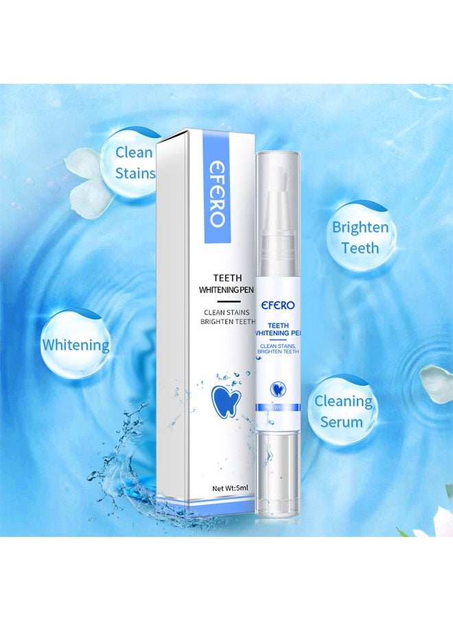 efero Teeth Whitening Pen Cleaning Serum Remove Plaque Stains Dental Tools Whiten Teeth Oral Hygiene Tooth Whitening Pen Effective Transparent White Teeth Tooth Whitener Bleach Ph Neutral 1PCS - Image 3