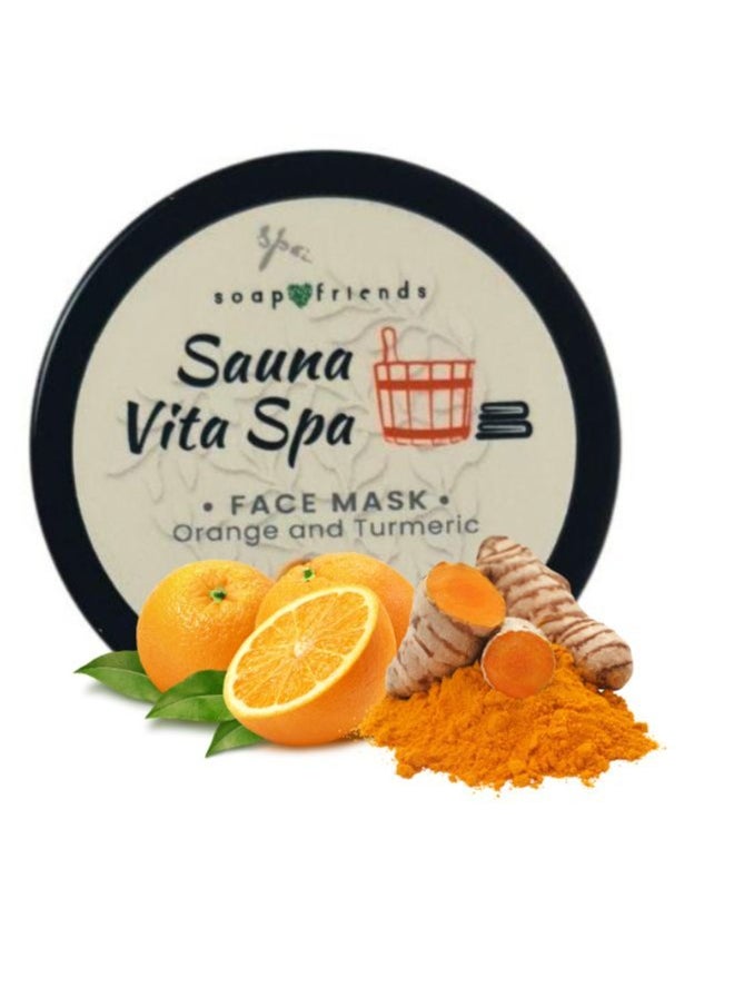 Soap&Friends Orange Turmeric Nourishing Sauna Face Mask 50 ml Face Mask for Radiant Skin  - Image 1