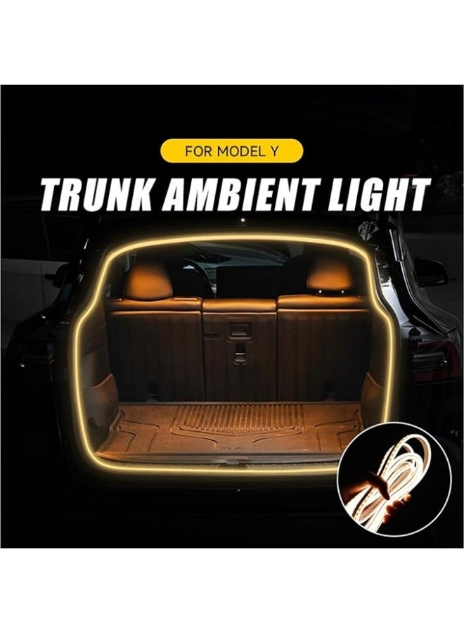 Loquat Trunk Ambient Light Compatible For Tesla Model Y LED Strip Rear Trunk Tailbox Neon Waterproof Flexible Car Interior Accessories 2021-2023 - Image 4