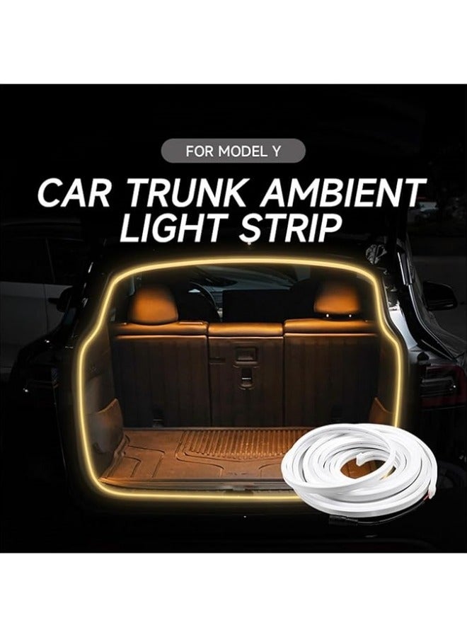 Loquat Trunk Ambient Light Compatible For Tesla Model Y LED Strip Rear Trunk Tailbox Neon Waterproof Flexible Car Interior Accessories 2021-2023 - Image 3