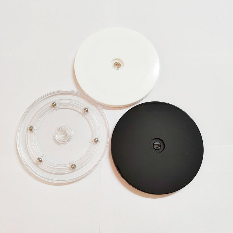 Hatai Transparent Plastic Turntable Display Rotating Disc Rotating Base Turntable Ps Turntable Acrylic Turntable - Image 3
