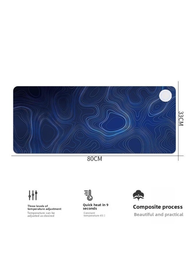 Heating Mouse Pad Warm Desk Mat Office Heating Desk Mat Student Writing Desk Desktop Heating Timing Warm Hand Mouse Pad