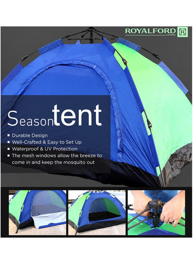 Royalford Portable Waterproof Camping Tent Multicolour - Image 2