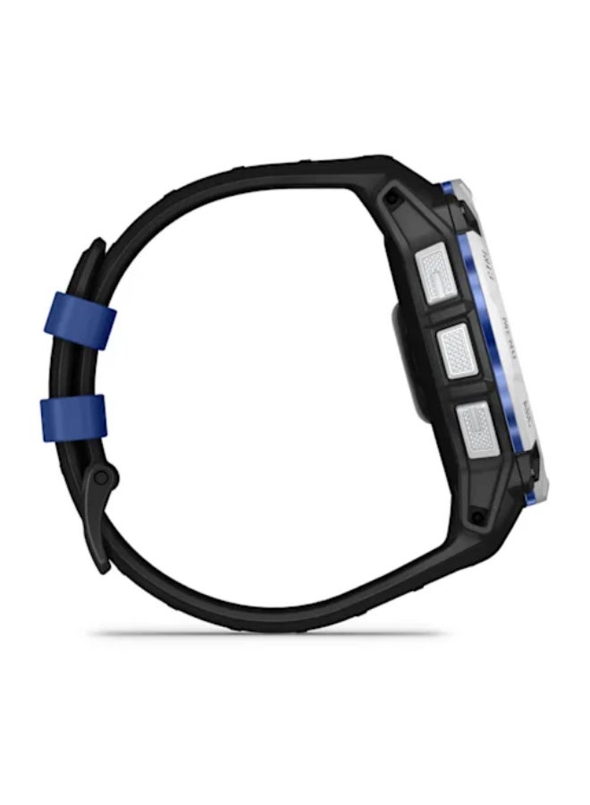 GARMIN Instinct  3 –50  mm, Whitestone with Black/Bolt Blue Silicone Band | Solar Smartwatch with Unlimited Battery Life | Rugged Design, Built-in Flaslight, Smart Notification black - Image 5