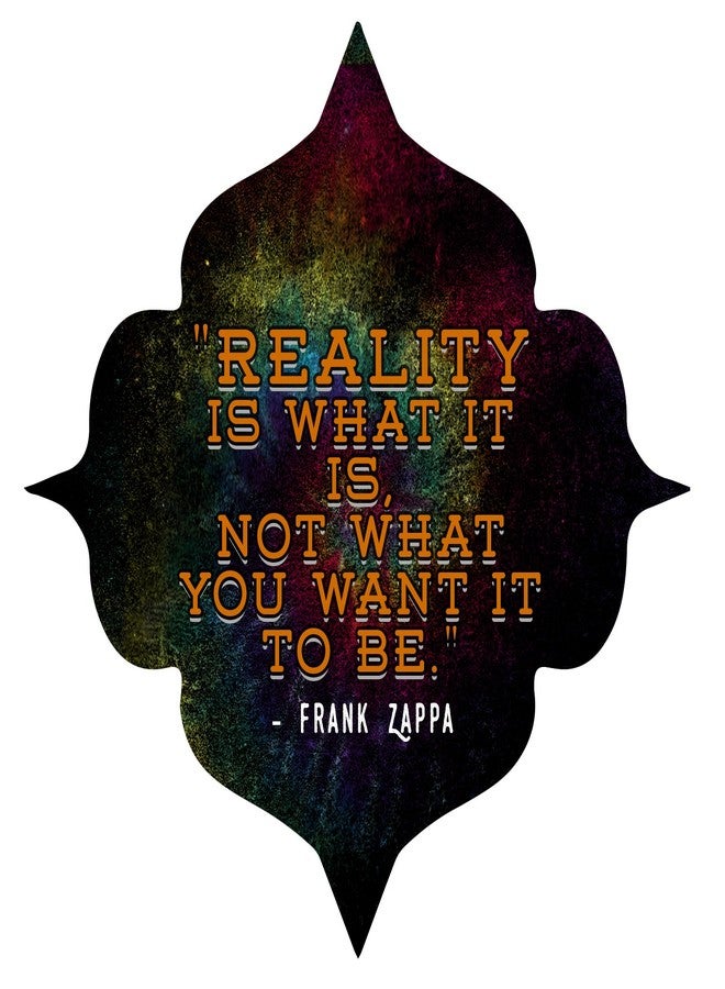 EvolveFISH Reality is What it is Not What You Want it to Be Bumper Sticker - [5" x 5"] - Image 2