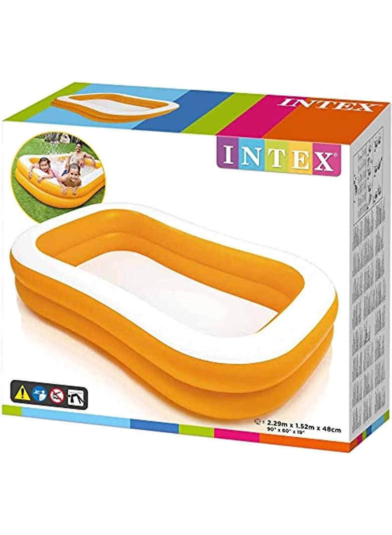 انتكس مسبح ماندرين للسباحة العائلي 57181 ، برتقالي - Image 3