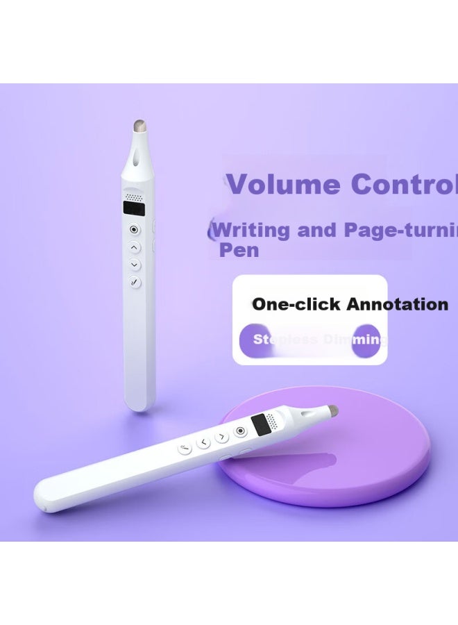 Whist 188 White Ppt Presentation Remote Control Pen Teacher Red Light Laser Pen Multimedia Whiteboard Demonstrator Support Hiwonder Whiteboard Touch Writing Pen Remote Control Conference Presentation - Image 1