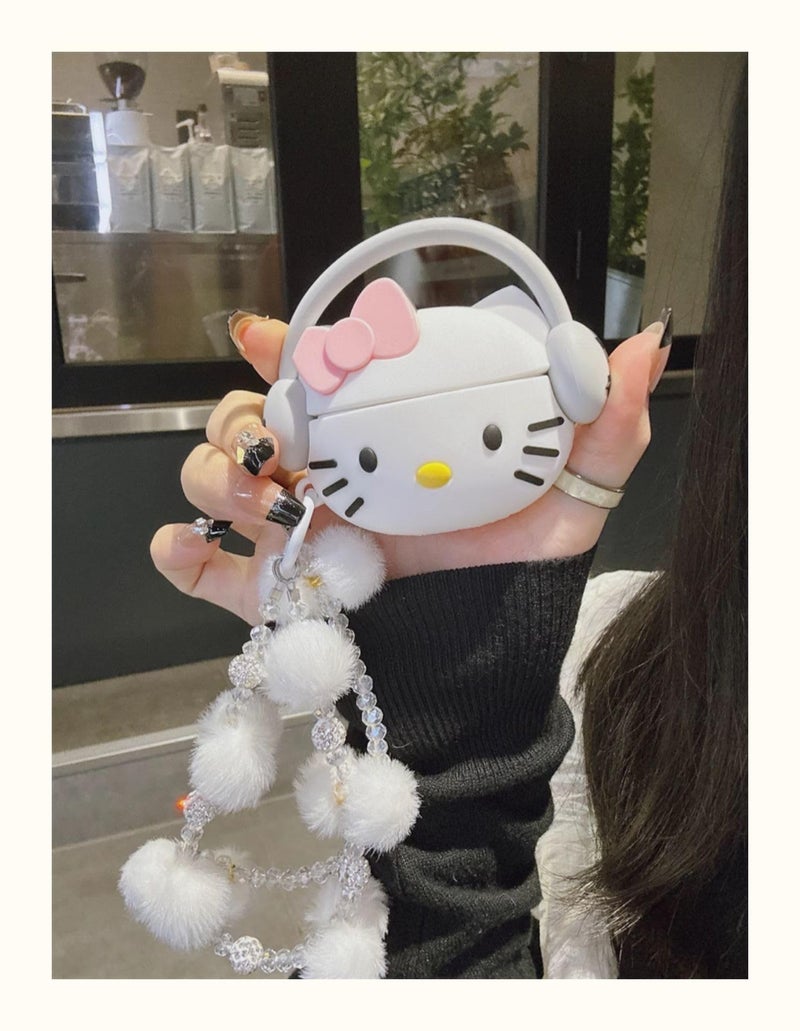 FLORICAN 3D Case for Apple Airpods 4 (2024) Cute Design Suitable ONLY for AirPods 4 / AirPods 4 ANC with Shockproof Full Protection (White Cat) (White Cat) - Image 5