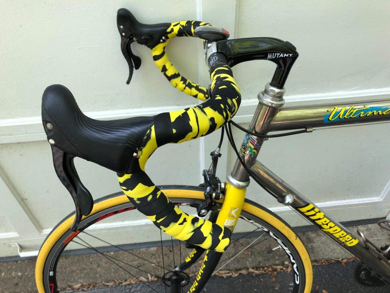 TOPCABIN Camouflage Series Comfort GEL Road Bike Handlebar Tape Bike Bar Tape with Reflective Bar Plugs (Yellow (a pair)) - Image 5