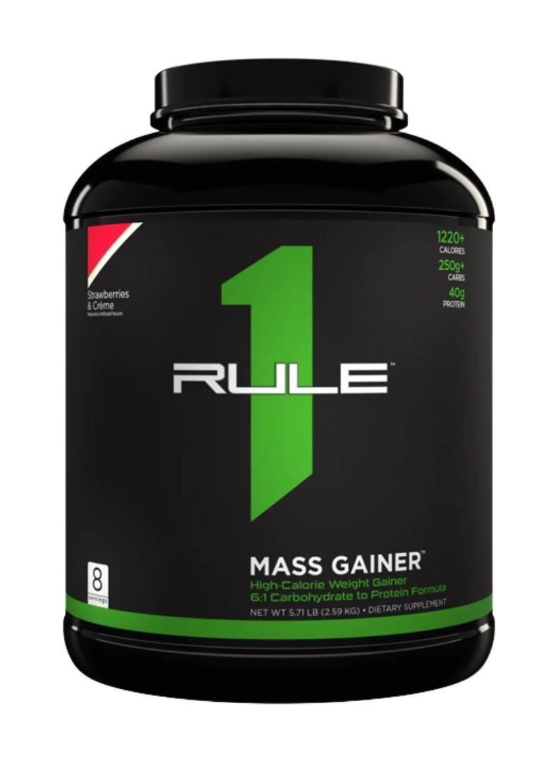 RULE 1 راول1 R1 ماس غاينر 8 حصص - فراولة وكريمة