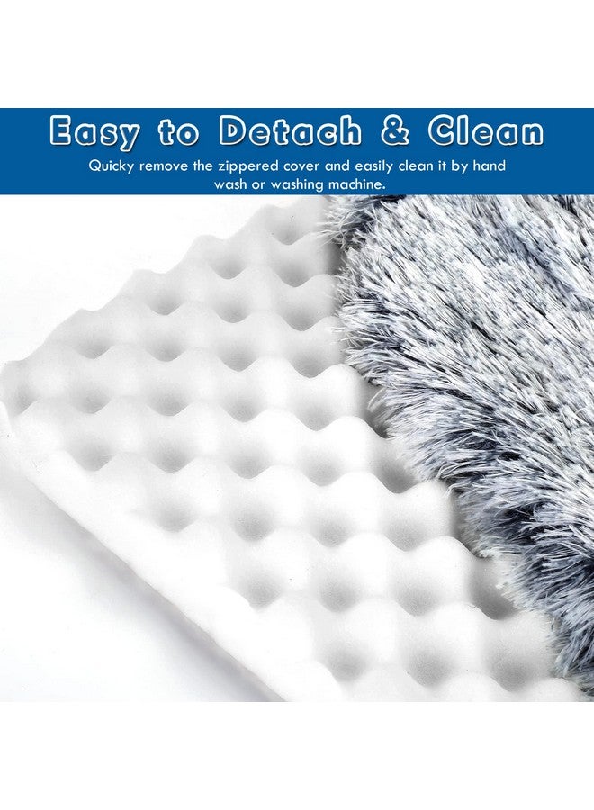 SSAWcasa Dog Bed with Cover Cave, Orthopedic Dog Bed with Blanket, 33.5 * 27.6'' Rectangle Pet Crate Cozy Cuddler Mat, Anti-Anxiety Memory Foam Calming Pad for Puppy Cat with Removable Washable Cover - Image 4