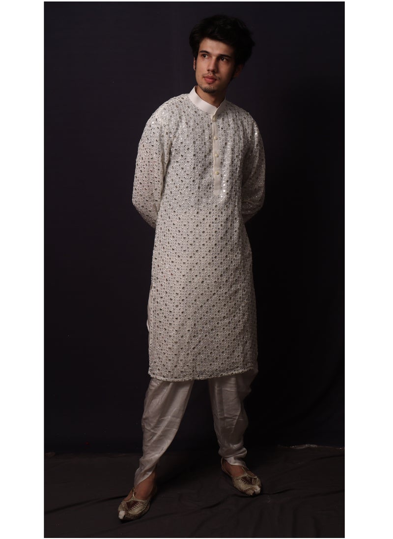Fashion & Lifestyle - Mirror Work Designing Kurta set - Image 1