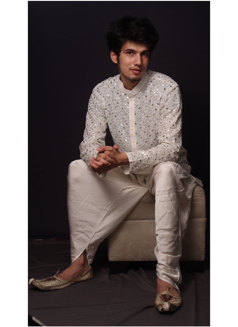 Fashion & Lifestyle - Mirror Work Designing Kurta set - Image 1