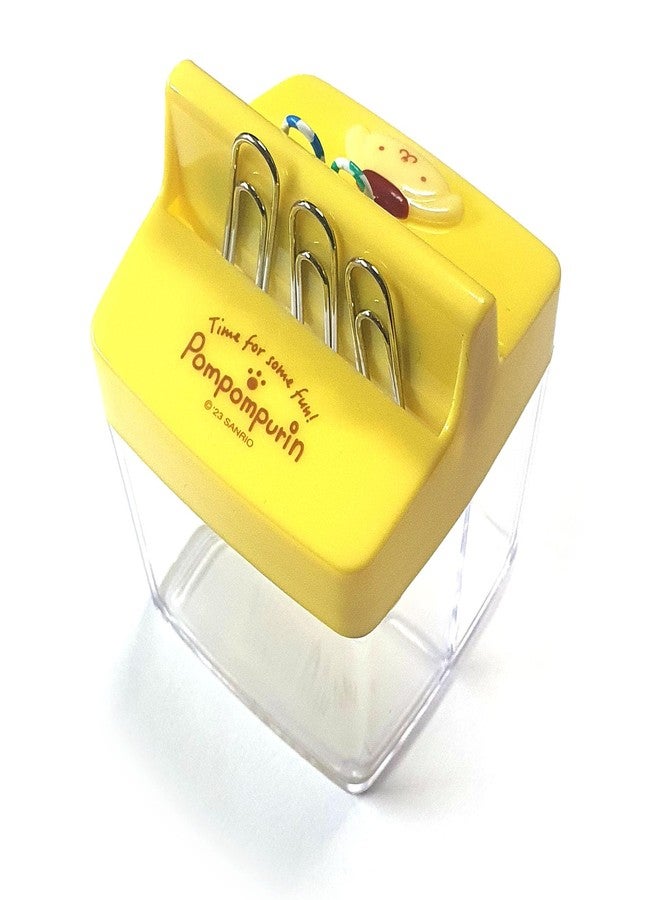 LENITH Cute Animal Faced Pompompurin Paper Clip Dispenser Magnetic Lid Boxes with 6 Paper Clips Case - Image 4