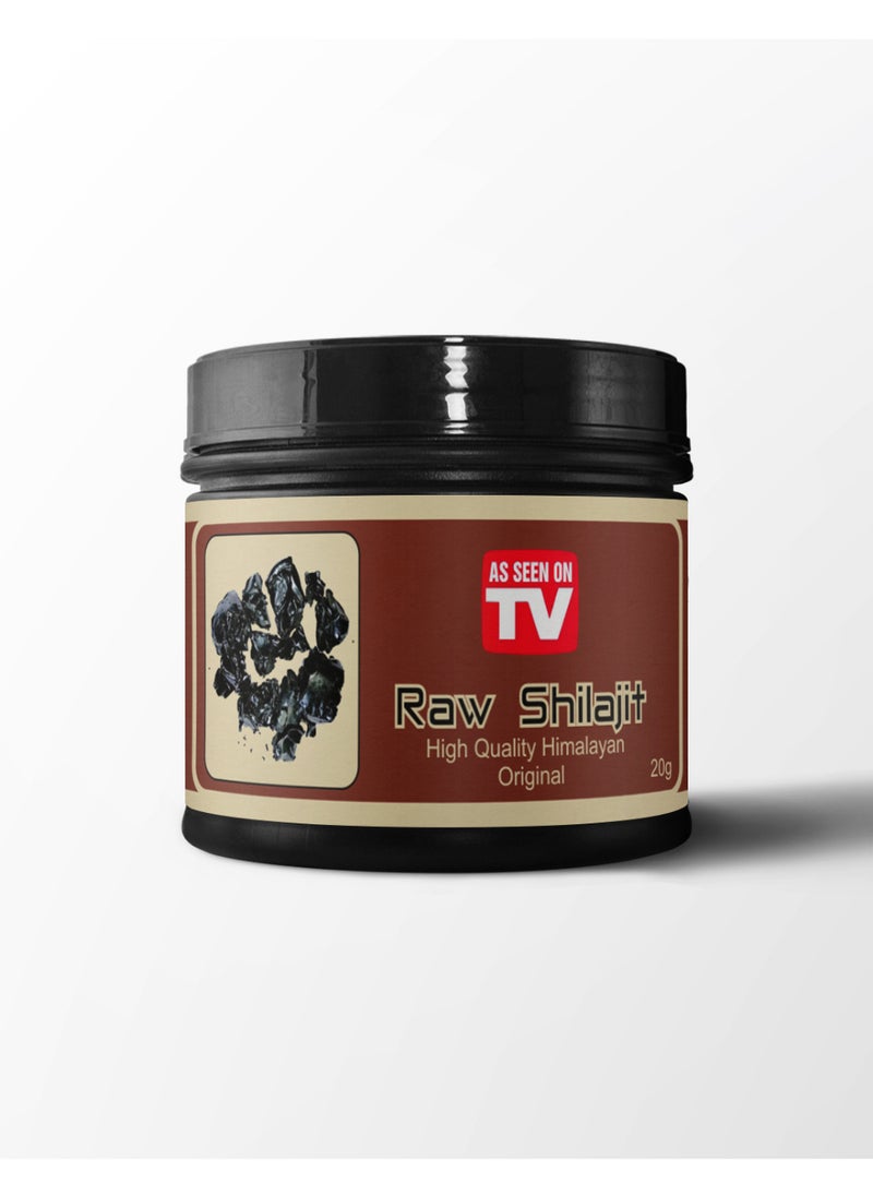 AS SEEN ON TV Raw Shilajit High Quality Himalayan Original for Regulates Hormones and Immune System 20g 