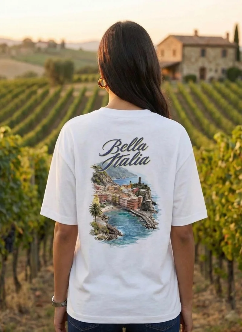 NOBERO Nobero Oversized Graphic Print T-shirt