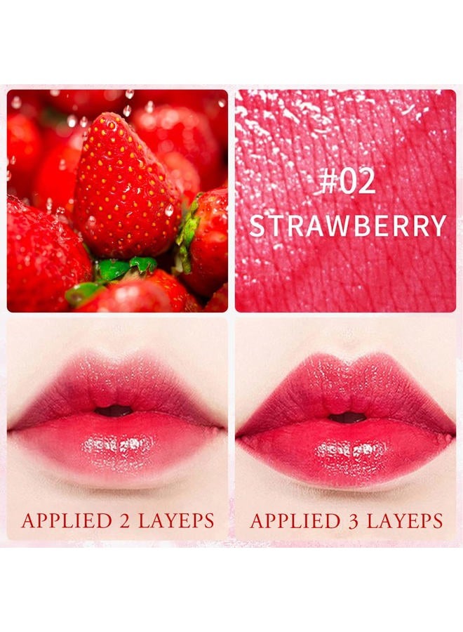 Deepmind 4 Colors Lip Tint Stain Set, Watery Lip Tint Mini Liquid Matte Lipstick, Lip Stain Long Lasting Waterproof, Korean Lip Gloss Moisturizing Natural, Multi-Use Lip and Cheek Tint, Lightweight Non-sticky - Image 5