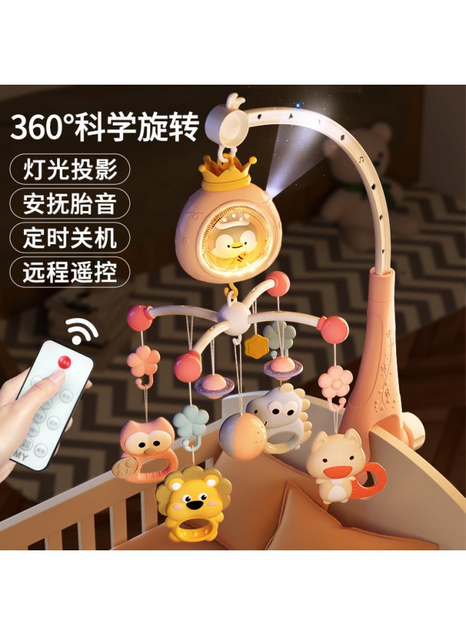 Newborn Educational Toys Electric Rotating Baby Bed Bell Bite Rattle Pendant Newborn Toy Gift Box 0-12 - Image 3